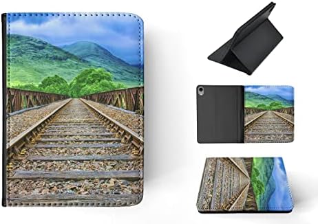 Cool Retro Train Tracks Flip Tablet capa para Apple iPad mini