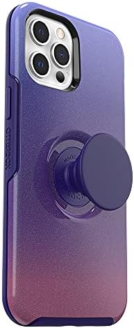 OtterBox Otter + Pop Simetria Série Case para iPhone 12 Pro Max, Policarbonato, Kickstand - Dusk Violet