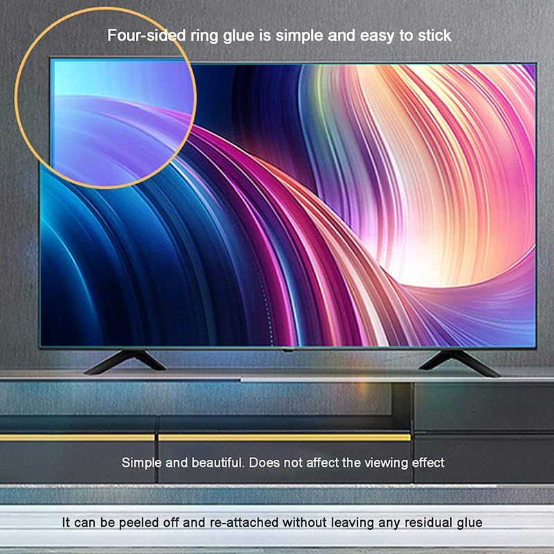 Anti-Blue Light Film Transparent LCD TV HD Clear Tela Protector Olhos Protetor Protetor de Radiação Anti-UV Protetor