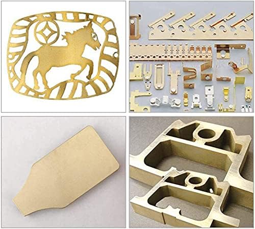 Placa de latão Sogudio Pure Capper Folha de folha de cobre Metal Brass Ideal para aplicações
