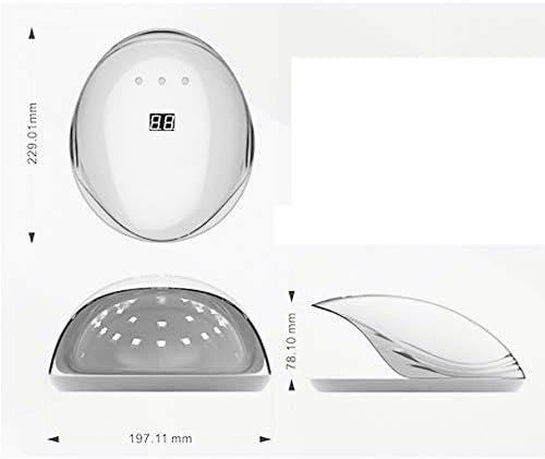 Sxnbh unhas lâmpadas de lâmpada profissional unhas UV secador leve com 30 contas UV de LED duplo,