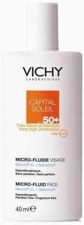 QLIFE Health and Beauty Capital Soleil Mat Micro Fluid para face spf 50+ 50ml