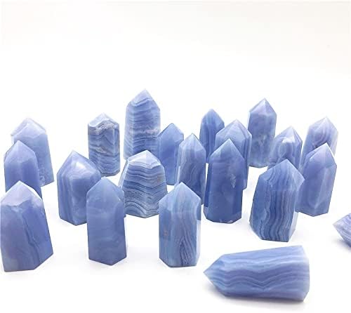 ErtiUjg husong312 3pc Cristal de ornamentos de ornamentos minerais de ornamentos de renda azul