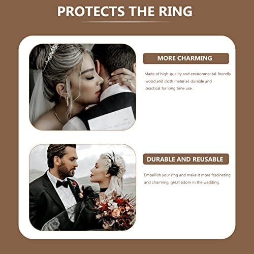 1 PC Ring Holder Caixa de casamento Caixa de anel bonito proposta de proposta romântica para