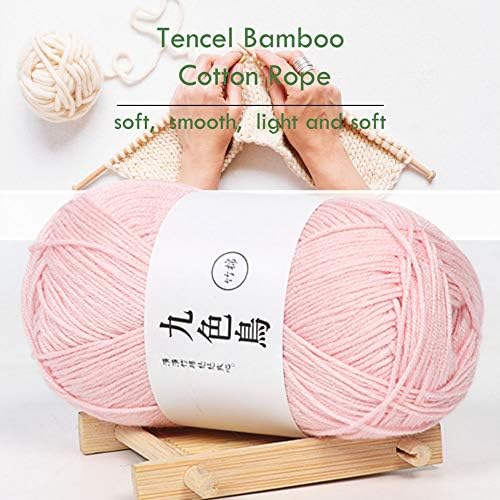 Liga de liga 1 rolo seis fios tencel bambu corda de algodão de tricô diy tecela tecelagem malha de malha corda de fio de fio