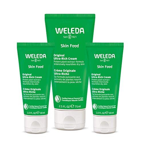 WELEDA SPEL Food Original Ultra-Rich Cream Trio, conjunto de 3 peças, onça de fluido de 2,5, 1