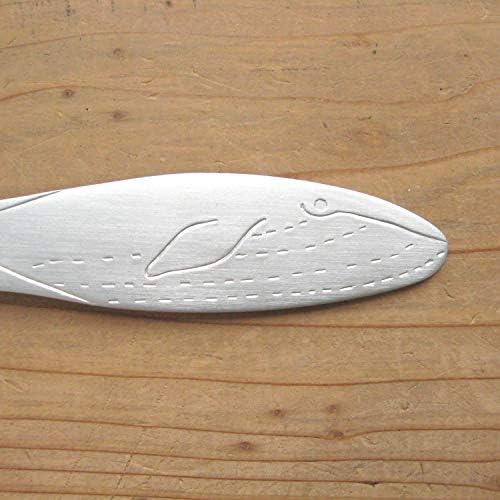Katanoki Shoji PS-5417 Colher de gelo de alumínio, baleia, prata