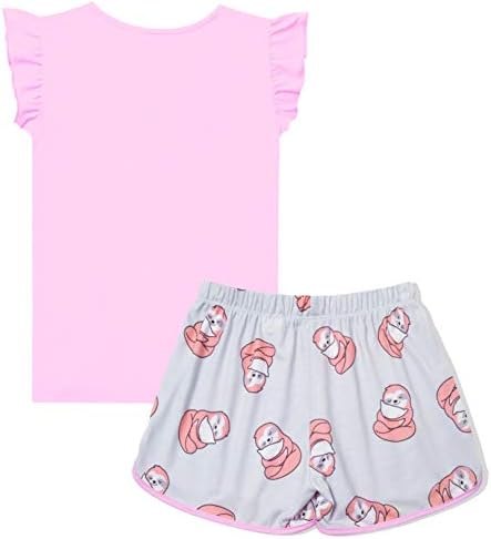 Childrestar Matching Girls & Doll pijama Define PJS de verão Flutter Sleeve Sleep
