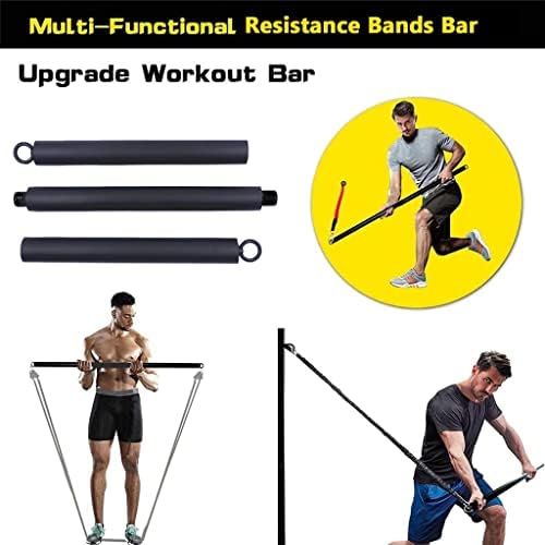 Bandas de resistência a 200 lb definidas com ginásio em casa Pilates Multifunction para exercício de treino de corpo inteiro de condicionamento muscular
