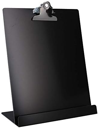 Saunders Black Free Standing Flipboard e Tablet Stand - se encaixa nos documentos e dispositivos de tamanho de