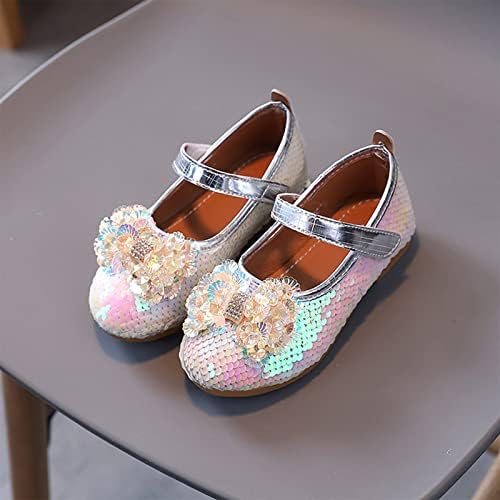 Sapatos de menina de flor de criança de criança Mary Jane Casamento Damas de honra Slip-On Ballet? Lats Shoes