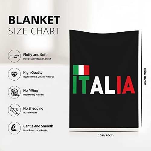 Qg zzx bandeira italiana cobertor de bebê para meninos meninas cobertor de carrinho de carrinho
