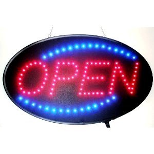 LED NEON Light Open Sign com animação liga/desliga e liga/desligamento de dois interruptores para negócios