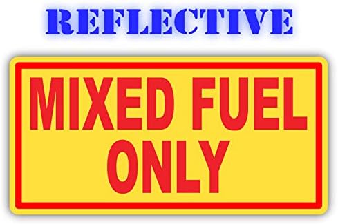 Combustível diesel reflexivo apenas a gasolina apenas combustível misto decalque de vinil | Adesivo | Tanque