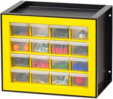 Iris EUA 16 gavetas Cabinete de armazenamento empilhável para artesanato e brinquedos de hardware, 10,63 polegadas