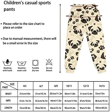 Para u projeta calças de moletom atlético para crianças para meninas adolescentes de dança esportes correndo calças de corredor com bolso