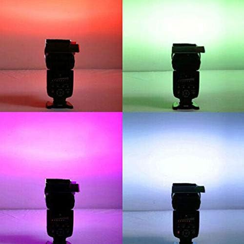 Gel de glitter solustre 24 pcs 12 cores kit de filtro de cores 2 conjunto de iluminação flash kit