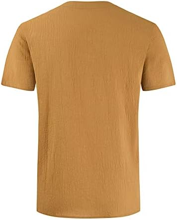 Pequeno algodão de algodão em vaca de algodão em V masculino Casual Camisetas Tamas Longas Luzes Soldas