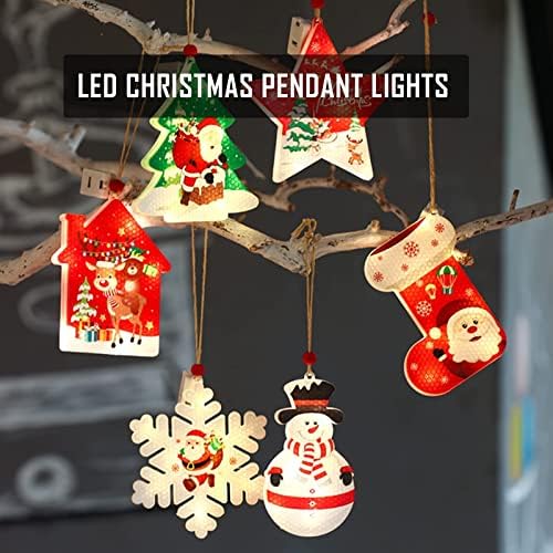 STERKTLYS Decorações de Natal, ornamentos de janela Luzes com 3 modos de iluminação, luzes de suspensão