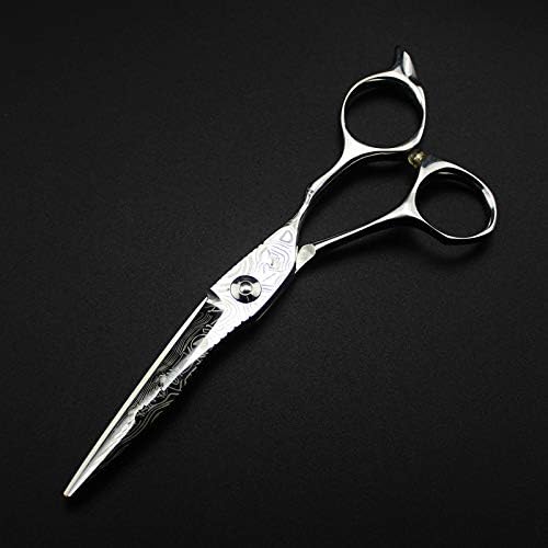 Tesoura de corte de cabelo, 6 polegadas Damascus aço cortada tesoura de cabelo cortando barbeiro tesoura