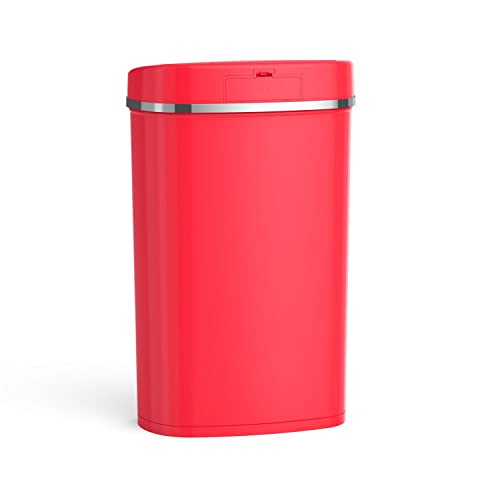 Ischwa 13,2 lixo de lixo lata, lata de lixo da cozinha do sensor de movimento