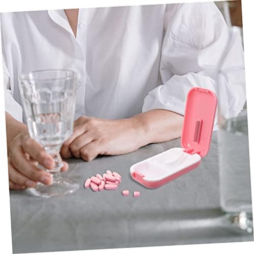 Hemoton 5pcs Medicine Cutter Caixa de medicamentos Pill Splitter para pílulas pequenas mini comprimidos
