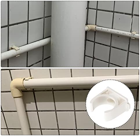 Clipes de tubo de água PVC de metalixidade 5pcs, grampos de encaixe de tubo em forma de plástico - Para suprimento