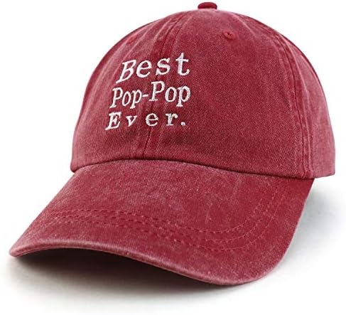 Trendy Apparel Shop Best Pop Pop já bordado Bonquinho de beisebol de algodão lavado macio