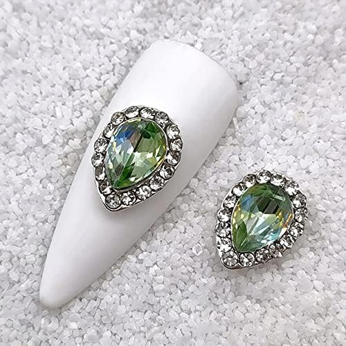 Hjkogh 10pcs gota/forma de flash shinestones shinestones de cristal pedras de vidro design efeito de manicure diy decorações de arte de unhas