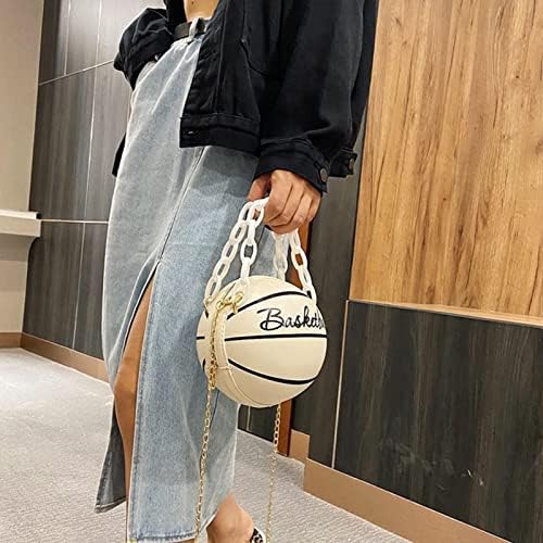 Bolsa mensageiro qonioi para mulheres crossbody personalizadas bola redonda moda feminina bolsa de basquete de bolsa de basquete All-Match Grande presente