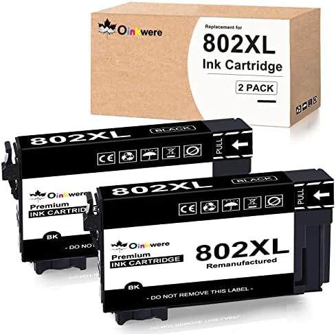 Oinkwere Remanufaturou 802xl Tink Cartuction Substituição para cartuchos de tinta Epson 802 T802XL T802 para usar