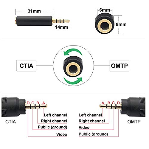 Padarsey 3,5 mm para RCA AV Video Video Cable 3,5 mm masculino a 3rca machos plug scels wideio