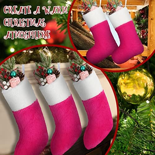 Meias de Natal Felt 8 pacote adorável meias de Natal