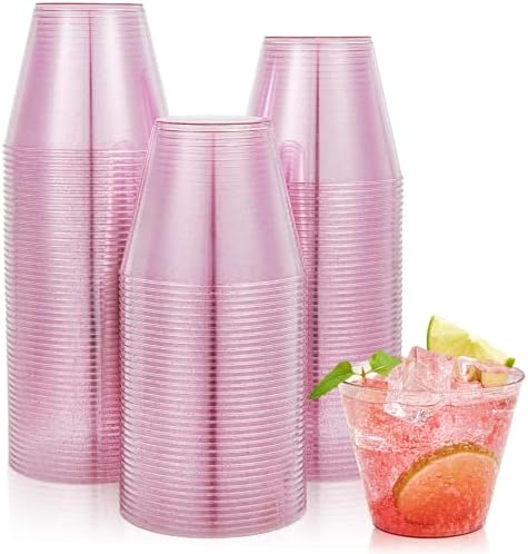 Jolly chef 9 oz copos de plástico roxo, copos de festa de 100 copos de festas, copos de plástico