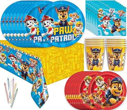 PAW Patrol Party Supplies, material de festa de aniversário da PAW Patrol para meninos para