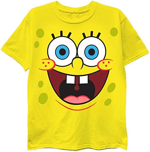 Bob Esponja Squarepants Boys T -Shirt 4 -Pack Pacote - Bob Esponja, Patrick, Lula Moltward e Sr. Krabs - Nickelodeon