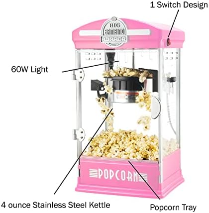 Great Northern Popcorn Big Bambino Pipcorn Machine - fabricante de pipoca antiquada com chaleira