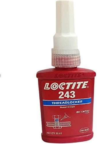 Loctita genuína Henkel 243 x 50ml de óleo de força média tolerante a lã Locker Blue Operating