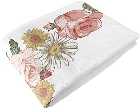 Sweet JoJo Designs vintage Floral Boho Girl Milestone Blanket Recém -nascido mensal Primeiro ano Crescimento Memória