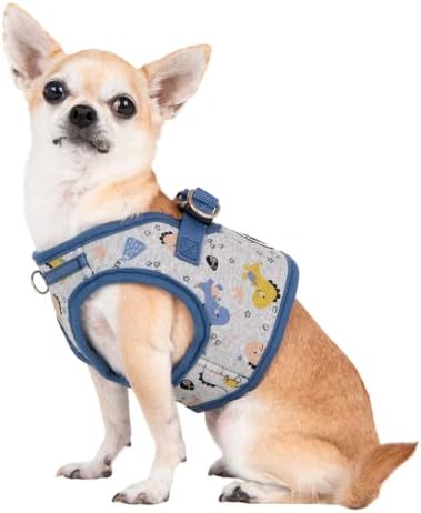 Puppia Spring and Summer Fashion-in Spete-in Dog Dog Harness, Blue_minmi, pequeno