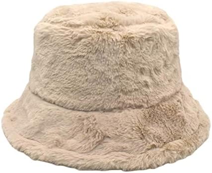 Kimloog Winter Warm Bucket Cap Skullies Beanies Feminino Chapéu de pelúcia feminina Capinho de leopardo