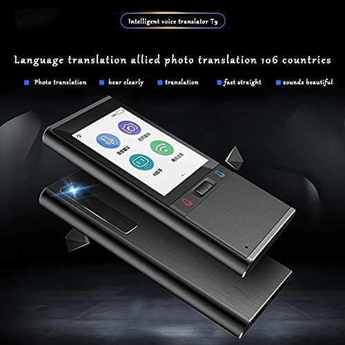 WSSBK T9 Off -line portátil Tradutor de voz inteligente Máquina de tradução de viagens de negócios instantânea multilíngue