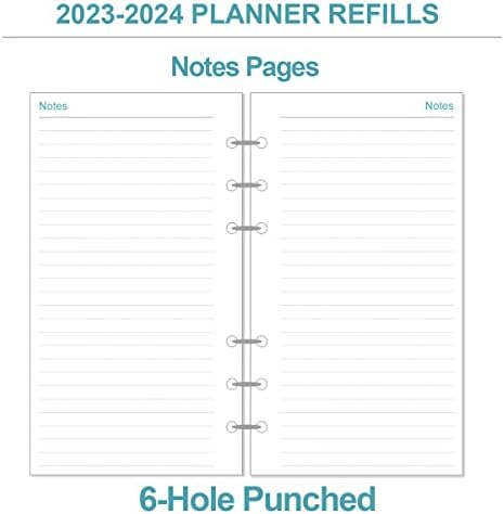 2023-2024 Reabastecimento do planejador, 2023 Reabastecimento de planejador semanal e mensal para