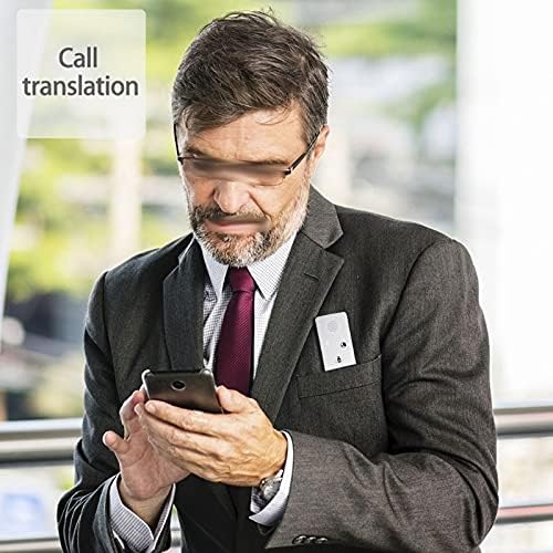 WYYDFDC Mini Smart Translator de portátil Bidirecionamento em tempo real Instant Voice Translator App