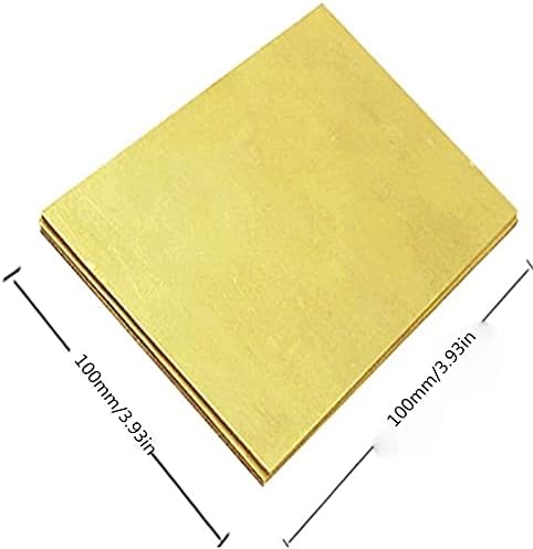 Folha de cobre de placa de bronze Zhengyyuu Folha de bronze metais de percisão Matérias -primas, 0,8x200x300mm, 1x100x100mm placa de bronze placa de papel alumínio