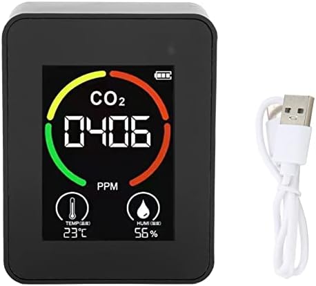 Medidor de CO2, Monitor de ar USB CARREGA FÁCIL LEITURA 400-5000PPM PARA HOTEL