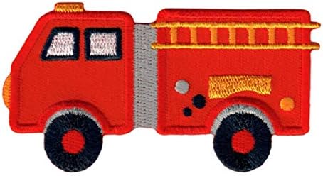 PatchMommy Fire Truck Patch, Ferro On/Sew On - Apliques for Kids Kids