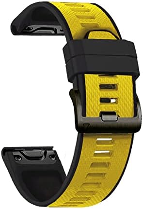 Cysue 26 22mm Sport Silicone Watch Bandrap Wristrap para Garmin Fenix ​​6x 6 6s Pro 5x 5 mais 3 3HR D2 Mk2 Easy