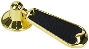 DNYTA 6 Pacote Botões de orifício único preto e dourado O estilo moderno puxa maças de guarda -roupa de armário