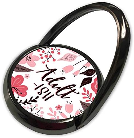 3drose janna salak projeta frases florais - adulto -ish - lindamente rosa floral - anel de telefone